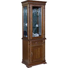 Фото - Шкаф комбинированный «Верди Классик» П1.0487.0.34, массив дуба, Черешня с золочением