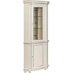 Фото - Шкаф комбинированный угловой «Валенсия Классик» П3.0589.0.04, массив березы, Античная темпера с серебром