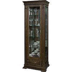 Фото - Шкаф-витрина «Верди Классик» П1.0487.0.11-01, массив дуба, Табак