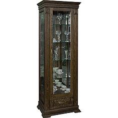 Фото - Шкаф-витрина «Верди Классик» П1.0487.0.11, массив дуба, Табак