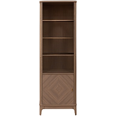 Фото - Стеллаж «Армани» П1.135.0.17-01, массив (сращенный мебельный щит) дуба, Дуб Крафт светлый