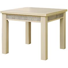 Фото - Стол обеденный «Тунис» П6.343.4.03 (П352.03), ДСП+шпон, Слоновая кость с серебром