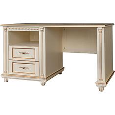 Фото - Стол письменный «Валенсия Классик» П3.0589.2.04-01, массив березы, Античная темпера с золочением