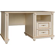 Фото - Стол письменный «Валенсия Классик» П3.0589.2.04, массив березы, Античная темпера с золочением