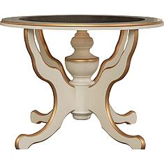Фото - Стол журнальный «Валенсия Классик» П3.0589.0.23, МДФ+шпон, Античная темпера с золочением