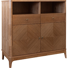 Фото - Тумба «Армани» П1.135.0.04, массив (сращенный мебельный щит) дуба, Дуб альпийский