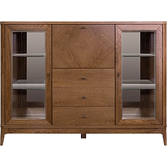 Фото - Тумба «Армани» П1.135.0.12, массив (сращенный мебельный щит) дуба, Дуб альпийский