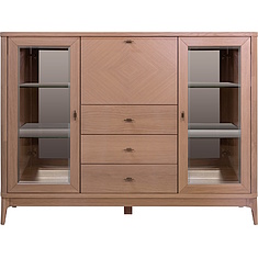 Фото - Тумба «Армани» П1.135.0.12, массив (сращенный мебельный щит) дуба, Дуб Крафт светлый