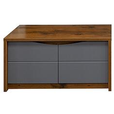 Фото - Тумба для обуви «Монако» П6.528.3.03 (П542.03), Дуб Саттер+Серый Мокко