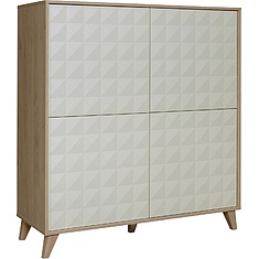 Фото - Тумба «Тринити» П6.114.0.04, Ваниль + Гикори Кингстон