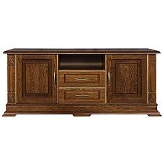 Фото - Тумба ТВ «Верди Классик» П1.0487.0.10, массив дуба, Черешня с золочением