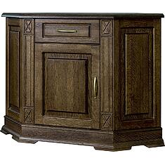 Фото - Тумба угловая «Верди Классик» П1.0487.0.01-01, массив дуба, Табак