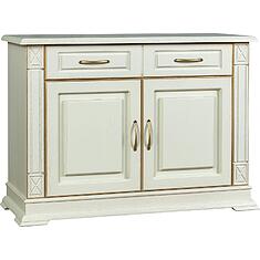 Фото - Тумба «Верди Классик» П1.0487.0.02, массив дуба, Слоновая кость с золочением