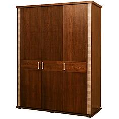 Фото - Шкаф для одежды «Тунис» П6.343.1.01 (П344.01/1), массив дуба, Черешня с золочением