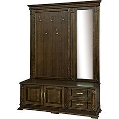 Фото - Тумба с вешалкой и зеркалом «Верди Классик» П3.0487.3.04, массив дуба, Венге