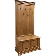 Фото - Тумба с вешалкой «Верди Классик» П3.0487.3.05, массив дуба, Дуб рустикаль