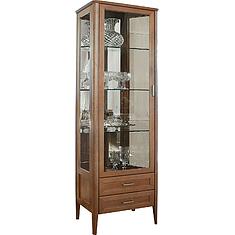 Фото - Шкаф с витриной «Вилора» БМ2.775.0.05(-01), ДСП+шпон, Коньяк