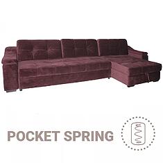 Фото - Угловой диван «Инфинити Люкс» (3мL/R8мR/L) - Только онлайн, ткань, 20 группа