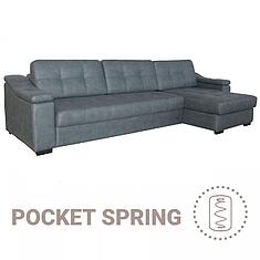 Фото - Угловой диван «Инфинити Люкс» (3мL/R8мR/L), ткань, 23 группа