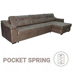 Фото - Угловой диван «Инфинити Люкс» (3мL/R8мR/L), ткань, 22 группа