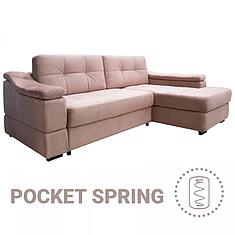 Фото - Угловой диван «Инфинити Люкс» (2мL/R6мR/L), ткань, 23 группа