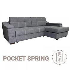 Фото - Угловой диван «Инфинити Люкс» (2мL/R6мR/L), ткань, 19 группа