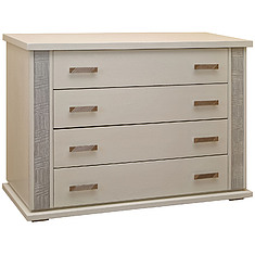 Фото - Комод «Тунис» П6.343.1.02 (П344.02), Слоновая кость с серебром