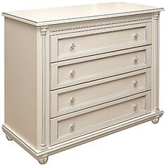 Фото - Комод «Валенсия Классик» П3.0589.1.13, массив березы, Античная темпера с серебром