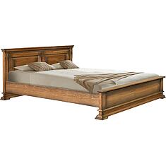 Фото - Кровать двойная «Верди Классик» с низким изножьем П3.0487.1.14, массив дуба, Дуб рустикаль с патинированием, без механизма, 2000х1200 мм, 2187х1374х851