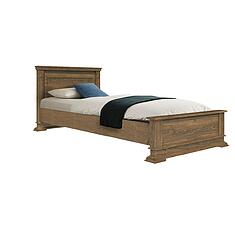 Фото - Кровать одинарная «Верди Классик» с низким изножьем П3.0487.1.06, массив дуба, Дуб рустикаль, без механизма, 2000x800 мм, 2187х974х851