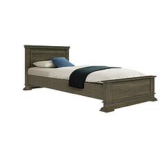 Фото - Кровать одинарная «Верди Классик» с низким изножьем П3.0487.1.06, массив дуба, Табак, без механизма, 2000x800 мм, 2187х974х851