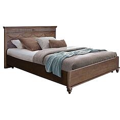 Фото - Кровать двойная 2-16 «Юстина» БМ2.691.1.16, массив дуба, Орех, 2000x1600 мм, 2103х1800х1070