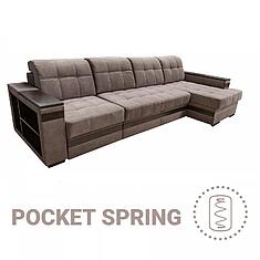 Фото - Угловой диван «Матисс Люкс» (1L/R20m6mR/L), ткань, 21 группа