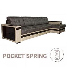 Фото - Угловой диван «Матисс Люкс» (1L/R20m6mR/L), ткань, 22 группа