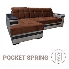 Фото - Угловой диван «Матисс Люкс» (2mL/R6mR/L), ткань, 19 группа