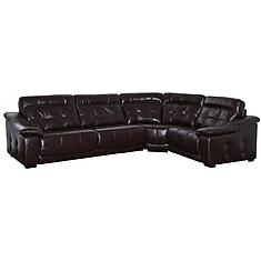 Фото - Угловой диван «Мирано» (3mL/R901R/L), натуральная кожа, 140 группа