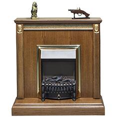 Фото - Портал для камина «Милана 12с» П4.265.0.12(265.12с), Черешня с золочением