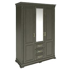 Фото - Шкаф для одежды 3д «Верди Классик» П3.0487.1.25, массив дуба, Венге