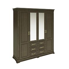 Фото - Шкаф для одежды 4д «Верди Классик» П3.0487.1.01, массив дуба, Венге