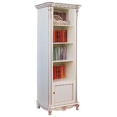 Фото - Шкаф «Алези» П1.350.0.22 (П350.22), массив дуба, Слоновая кость с золочением