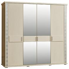 Фото - Шкаф для одежды «Тунис» П6.343.1.09-01 (П344.09), массив дуба, Слоновая кость с серебром