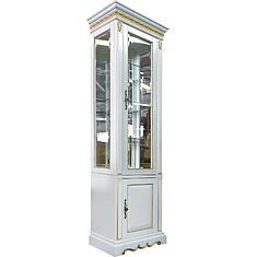 Фото - Шкаф комбинированный «Милана 1С» П4.265.2.09(396.09), массив дуба, Слоновая кость с золочением