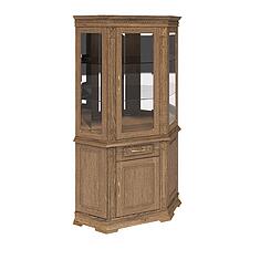 Фото - Шкаф комбинированный угловой «Верди Классик» П1.0487.0.18, массив дуба, Дуб рустикаль