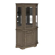 Фото - Шкаф комбинированный угловой «Верди Классик» П1.0487.0.18, массив дуба, Табак