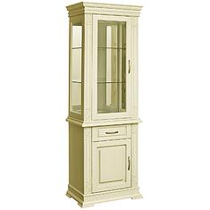 Фото - Шкаф комбинированный «Верди Классик» П1.0487.0.34-01, массив дуба, Слоновая кость