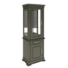 Фото - Шкаф комбинированный «Верди Классик» П1.0487.0.34-01, массив дуба, Венге