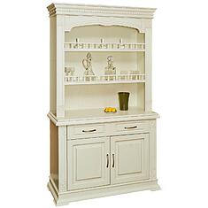 Фото - Шкаф комбинированный 2д «Верди Классик» П1.0487.0.41, массив дуба, Слоновая кость