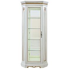 Фото - Шкаф с витриной «Милана 10» П4.265.0.10-01(265.10-01), Слоновая кость с золочением