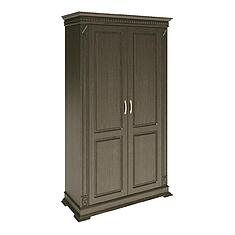 Фото - Шкаф для одежды 2д «Верди Классик» П1.0487.0.35, массив дуба, Венге