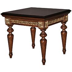 Фото - Стол журнальный «Милана 04» П4.265.0.04(299.04), МДФ+шпон, Черешня с золочением